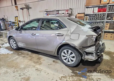 2015 Toyota Corolla L из США, поврежденный, VIN 2T1BURHE6FC461607
